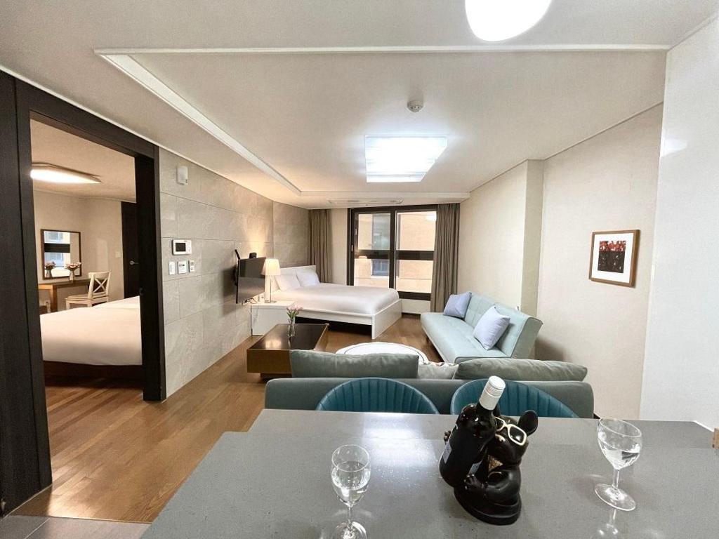 해운대구의 아파트먼트 (60m², 침실 1개, 프라이빗 욕실 1개) image